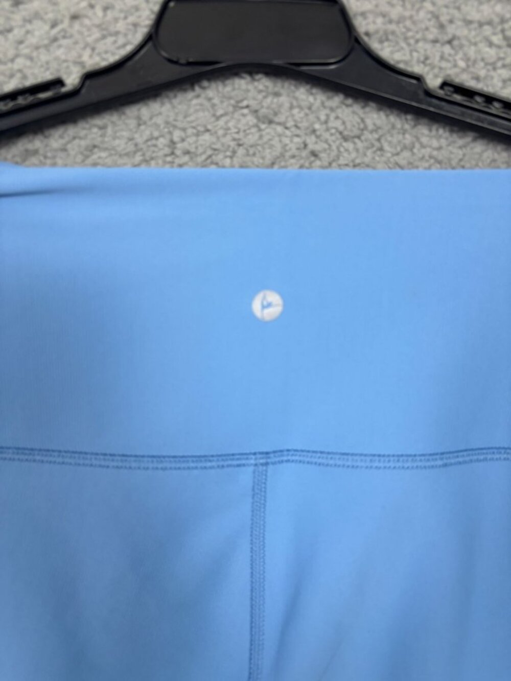 90 Degree by Reflex Women's High Waisted Biker/ Yoga Shorts Ribbed Blue XS NWT's - Picture 3 of 7